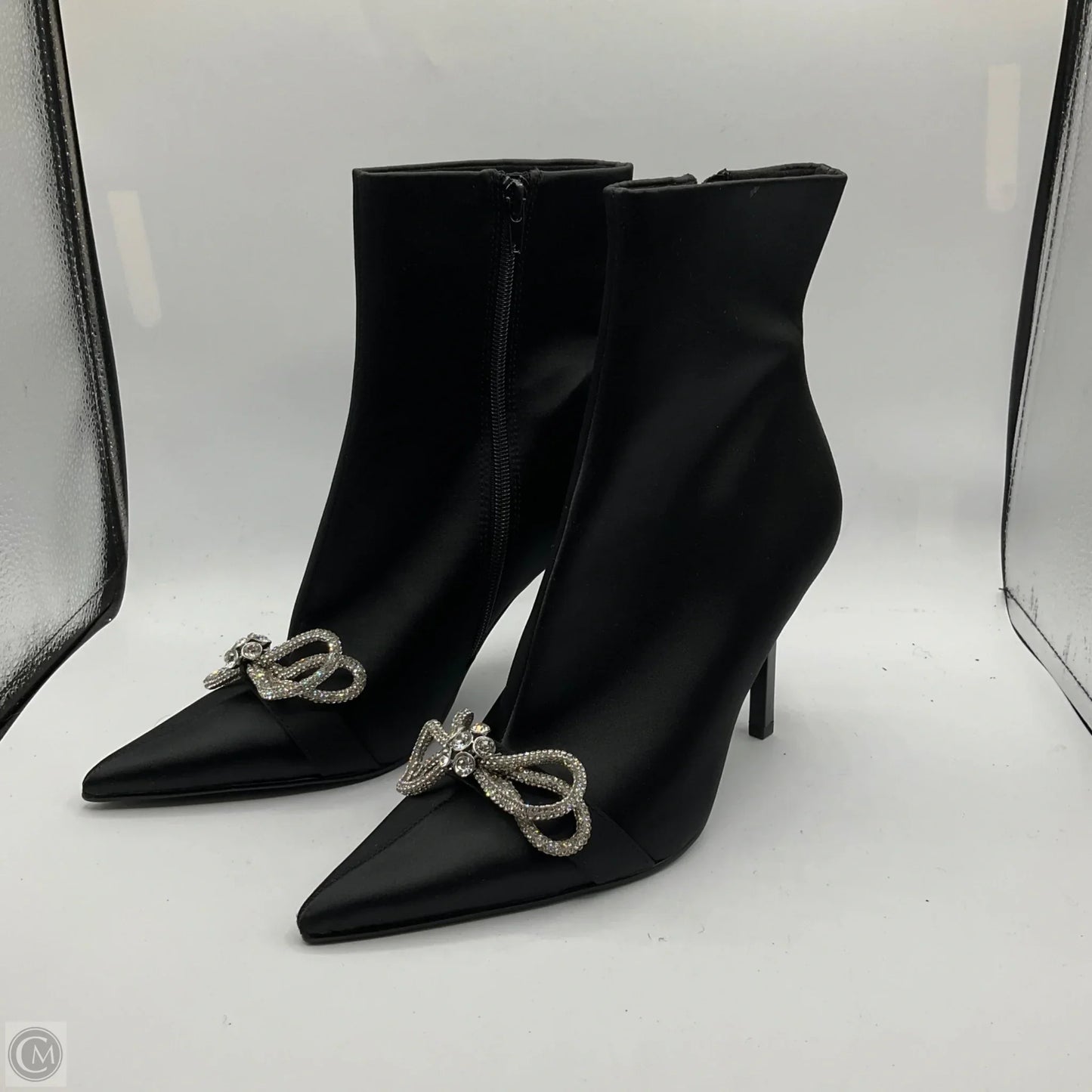 Boots Ankle Heels By Steve Madden In Black, Size: 9
