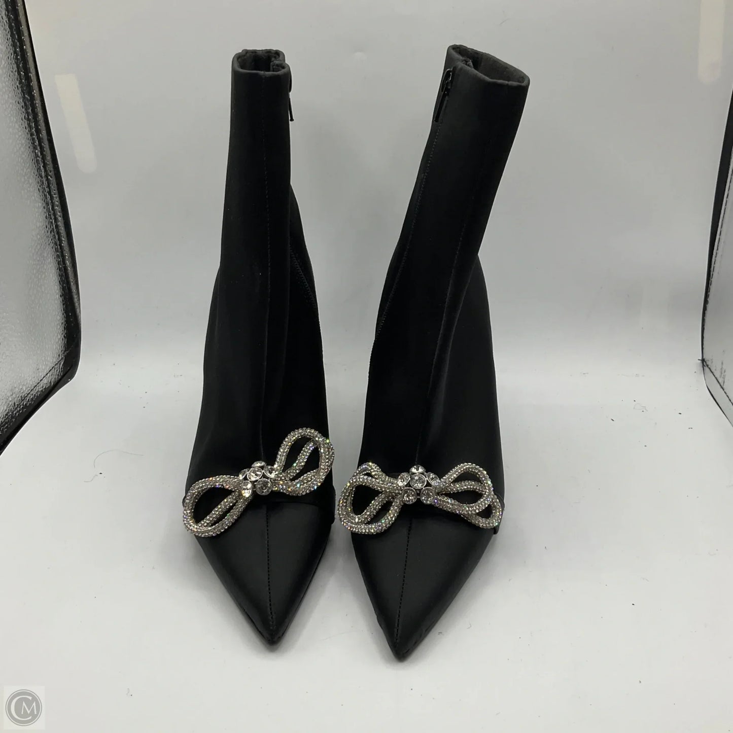 Boots Ankle Heels By Steve Madden In Black, Size: 9