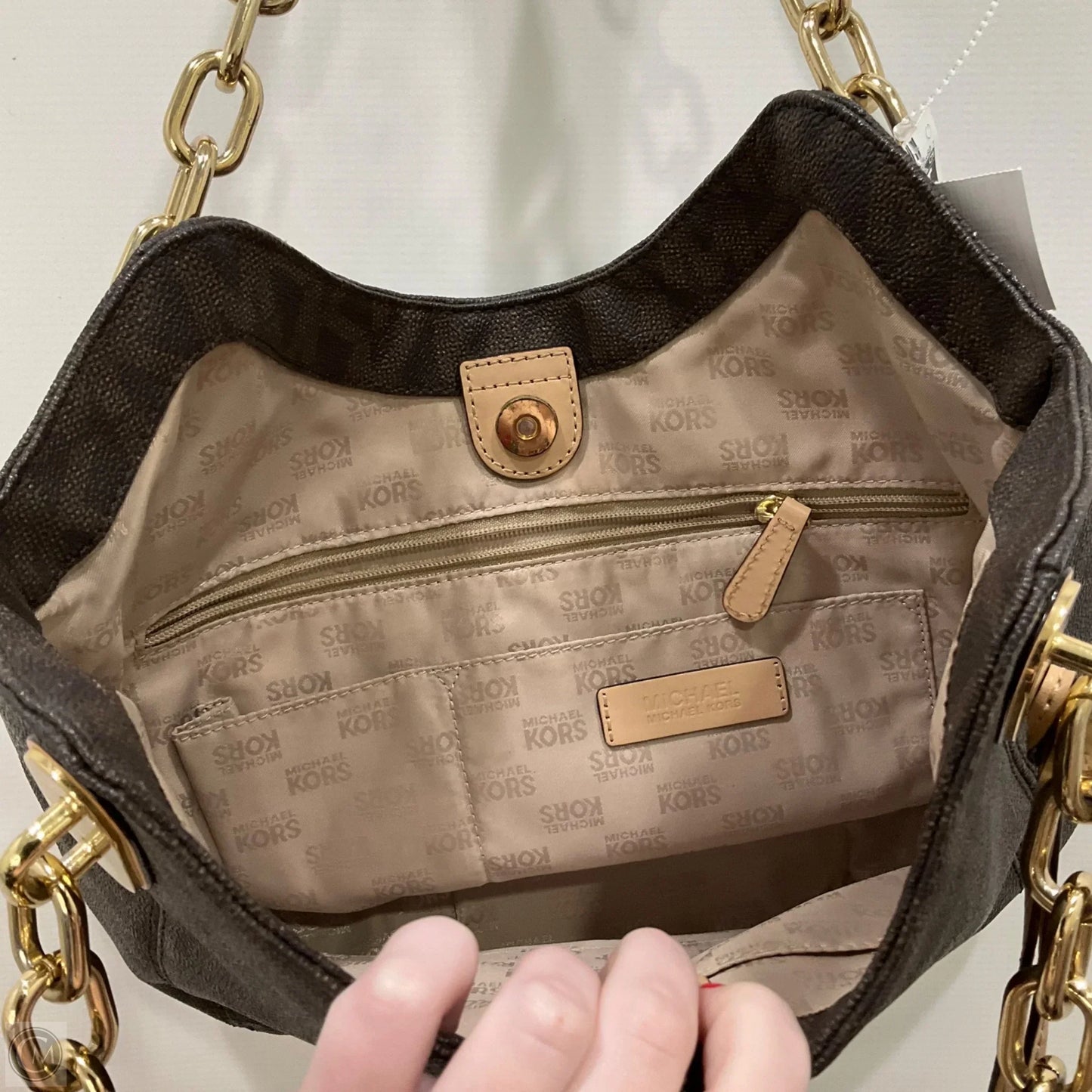 Handbag Designer By Michael Kors, Size: Medium