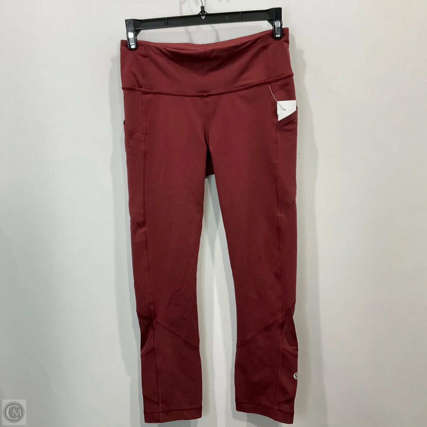 Athletic Leggings Capris By Lululemon In Red, Size: 4