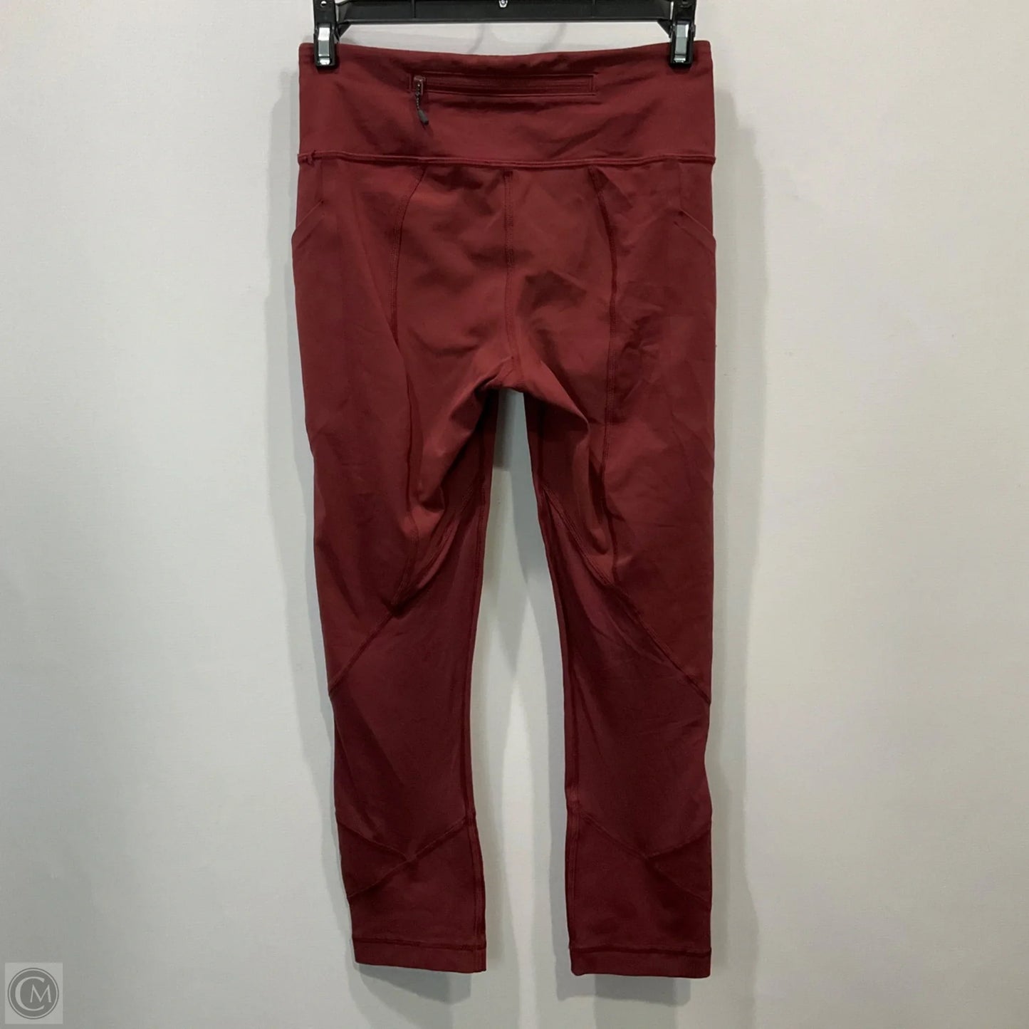 Athletic Leggings Capris By Lululemon In Red, Size: 4