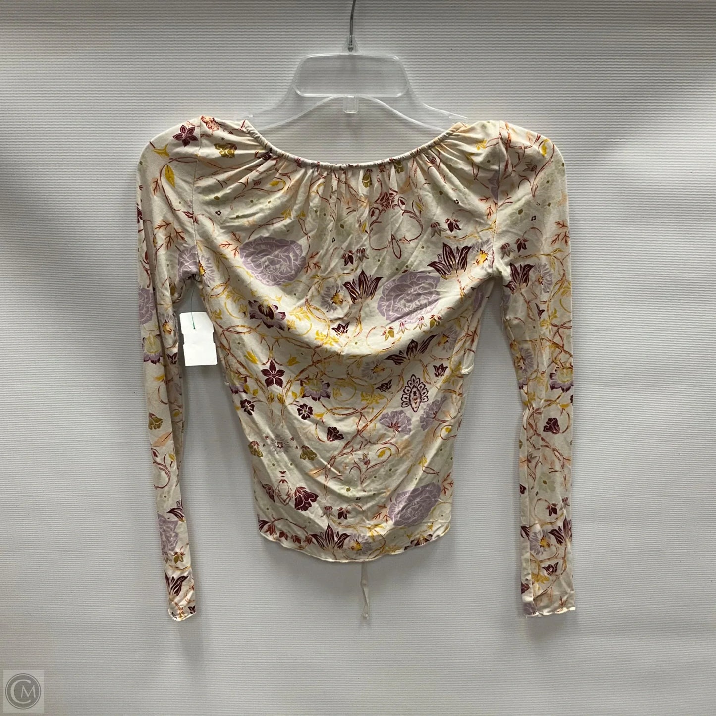 Top Long Sleeve By Free People In Floral Print, Size: Xs