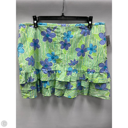 Skirt Designer By Lilly Pulitzer In Floral Print, Size: 12