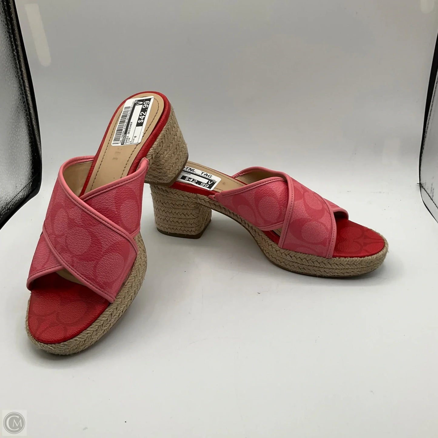 Shoes Designer By Coach In Pink, Size: 8