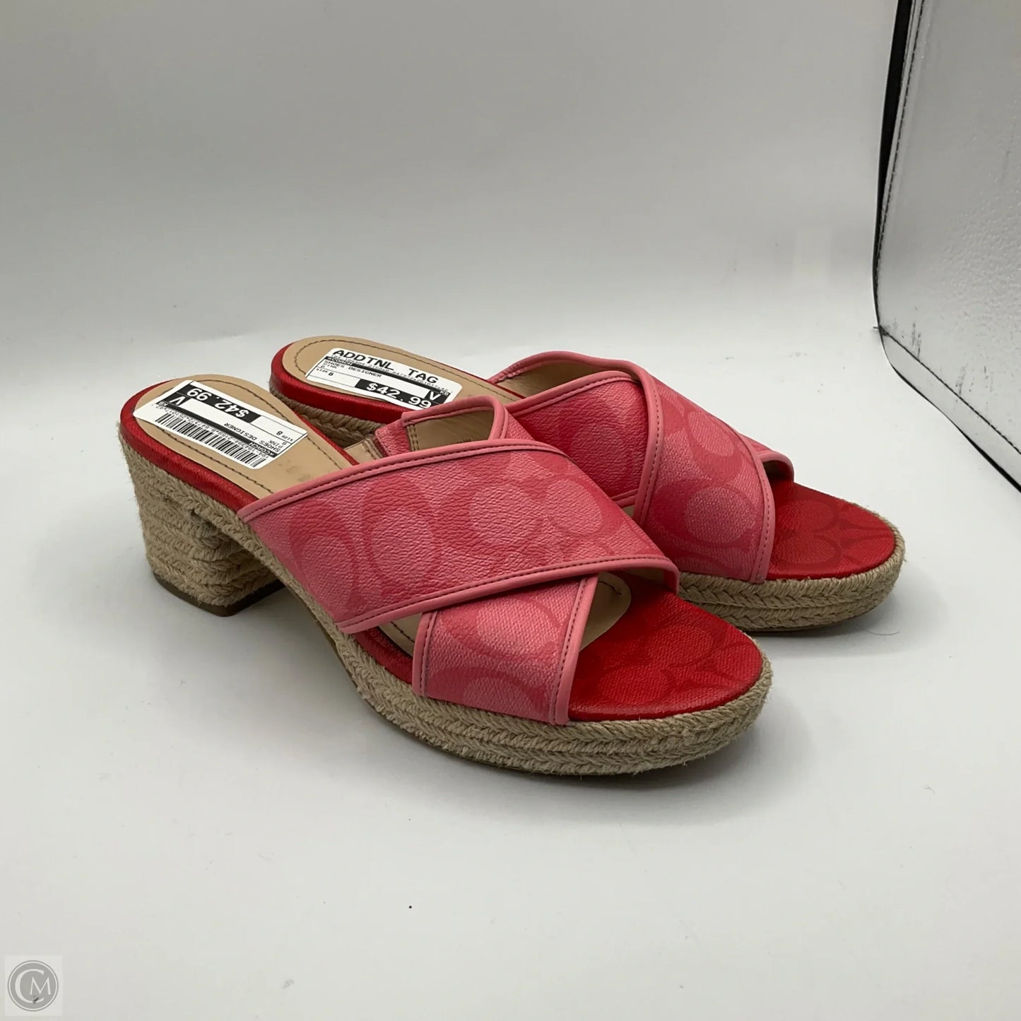 Shoes Designer By Coach In Pink, Size: 8