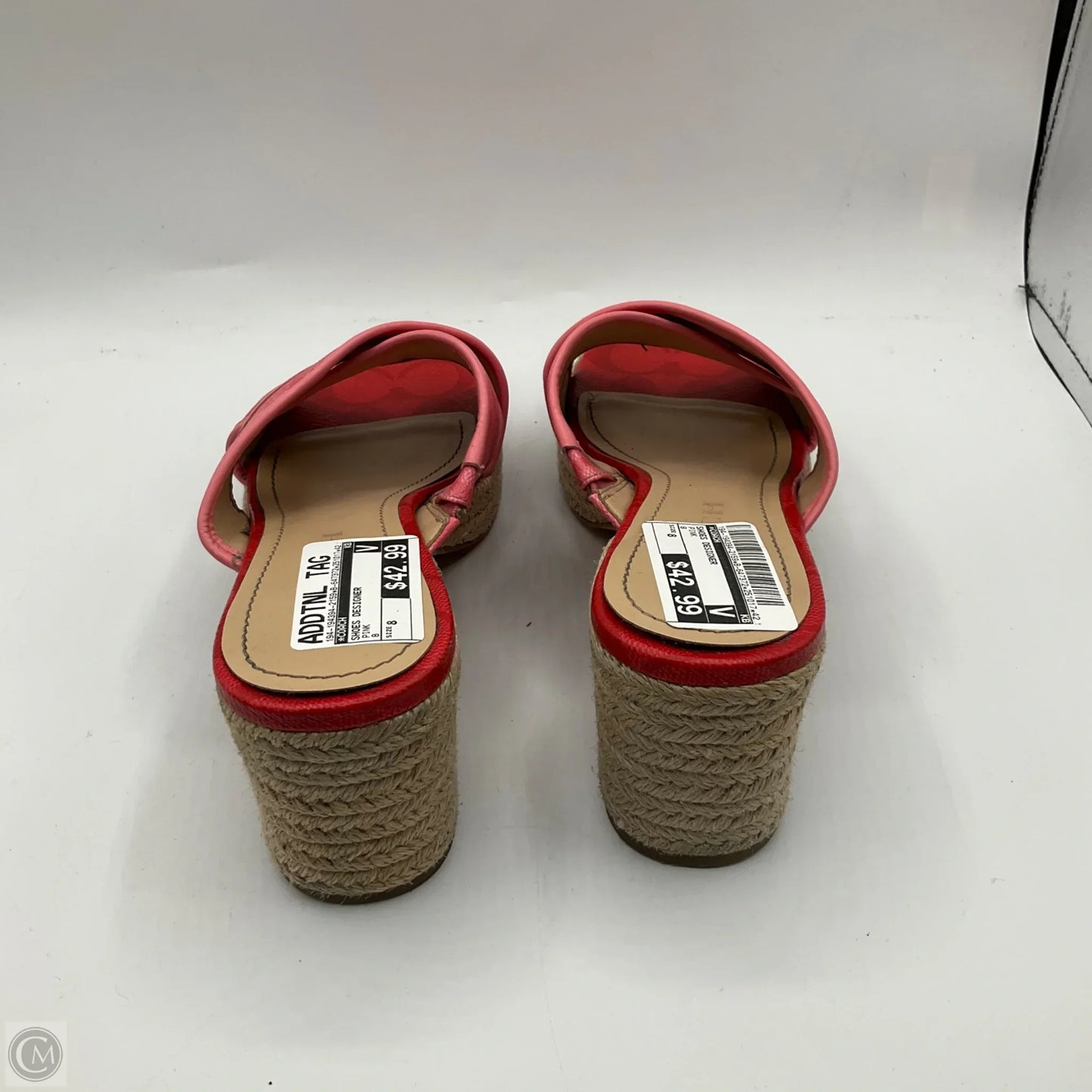 Shoes Designer By Coach In Pink, Size: 8