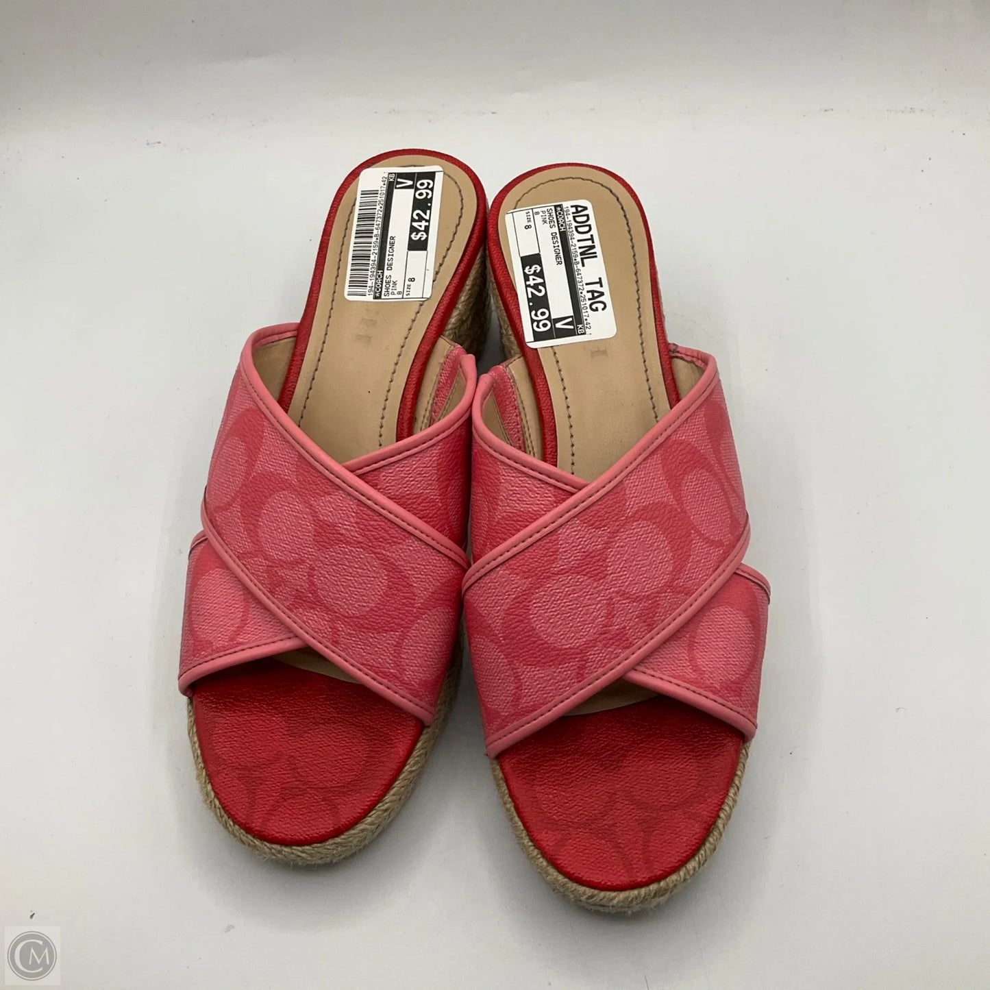 Shoes Designer By Coach In Pink, Size: 8