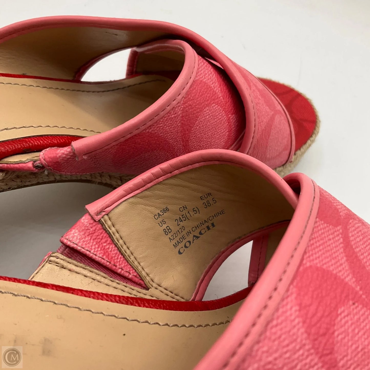 Shoes Designer By Coach In Pink, Size: 8