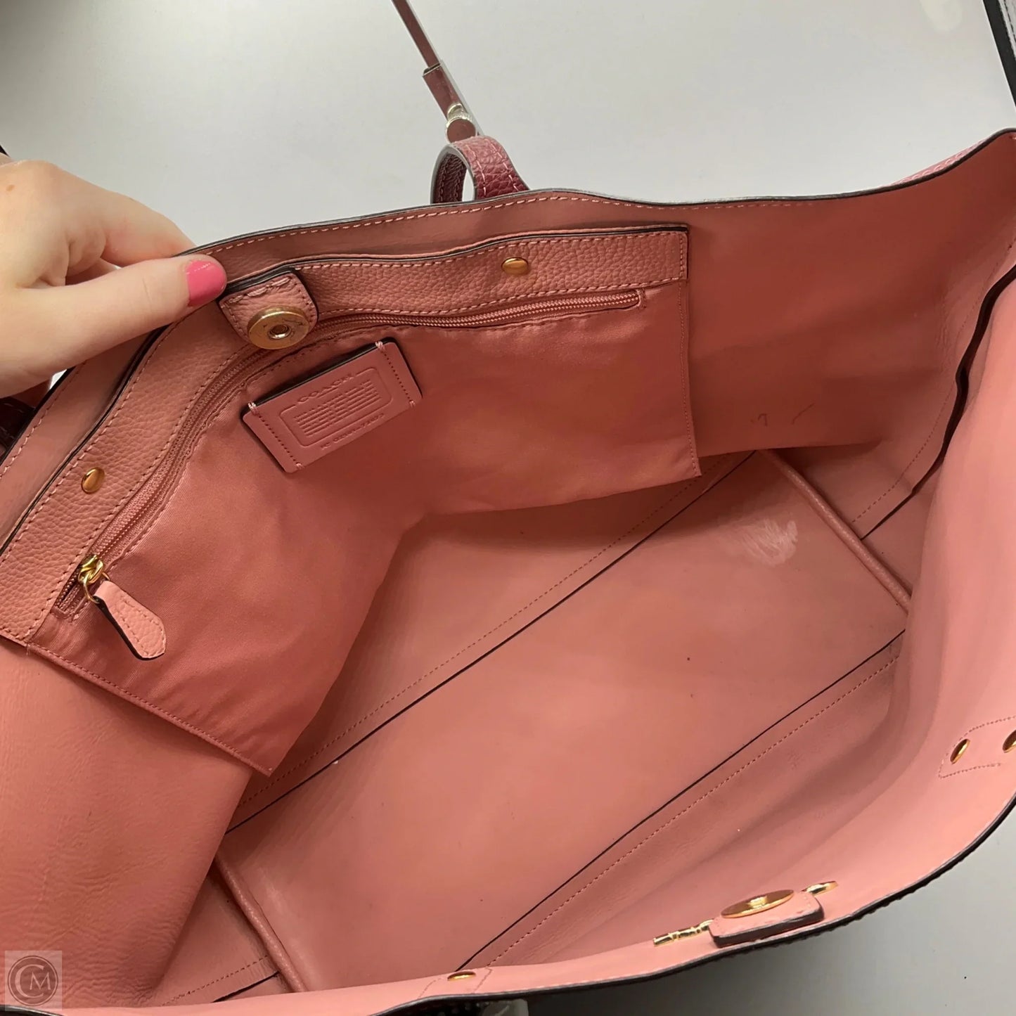 Handbag Designer By Coach, Size: Large