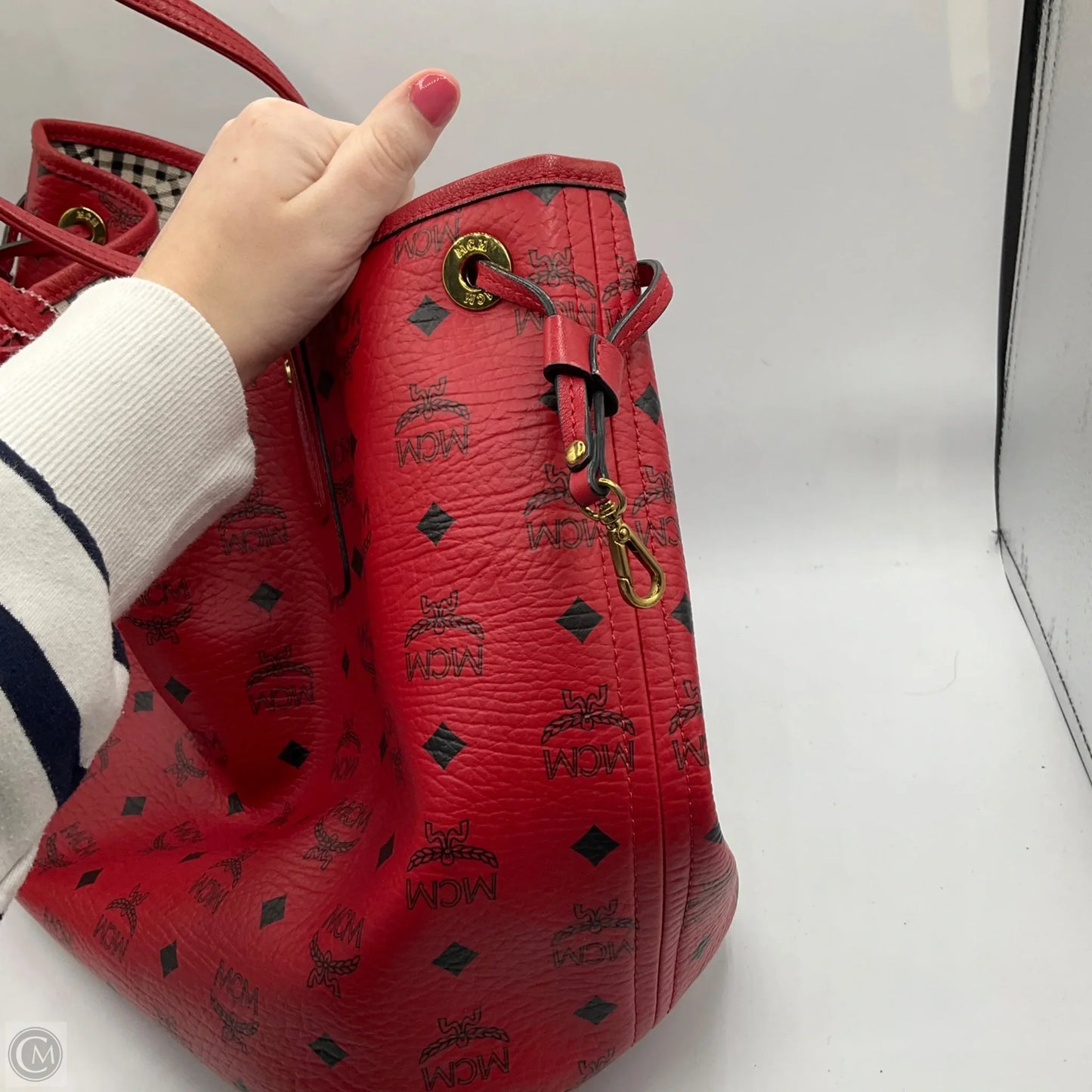 Handbag Luxury Designer By Mcm, Size: Large