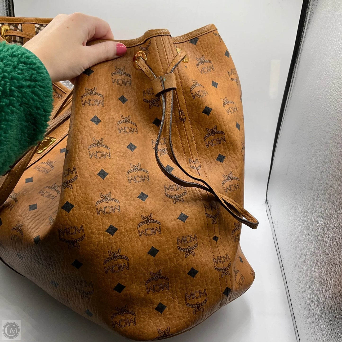 Handbag Luxury Designer By Mcm, Size: Large