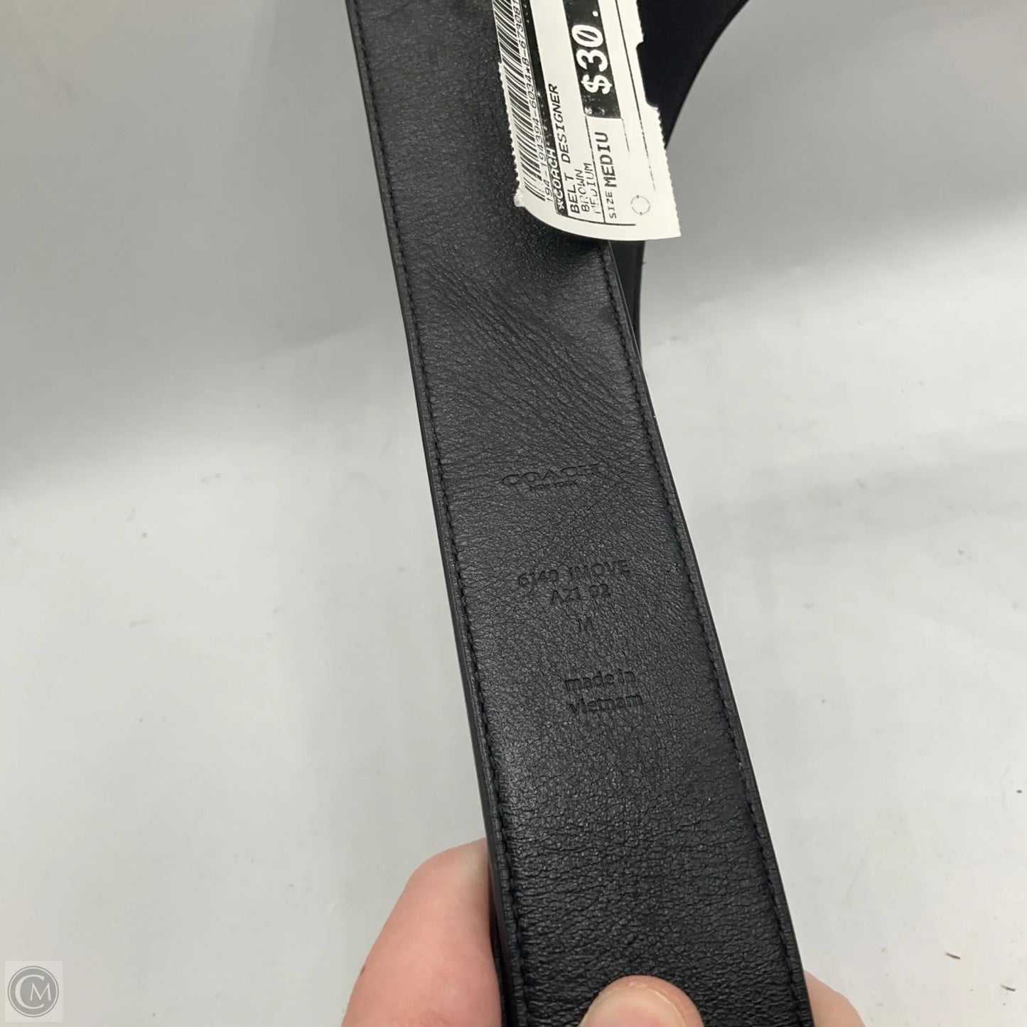 Belt Designer By Coach, Size: Medium