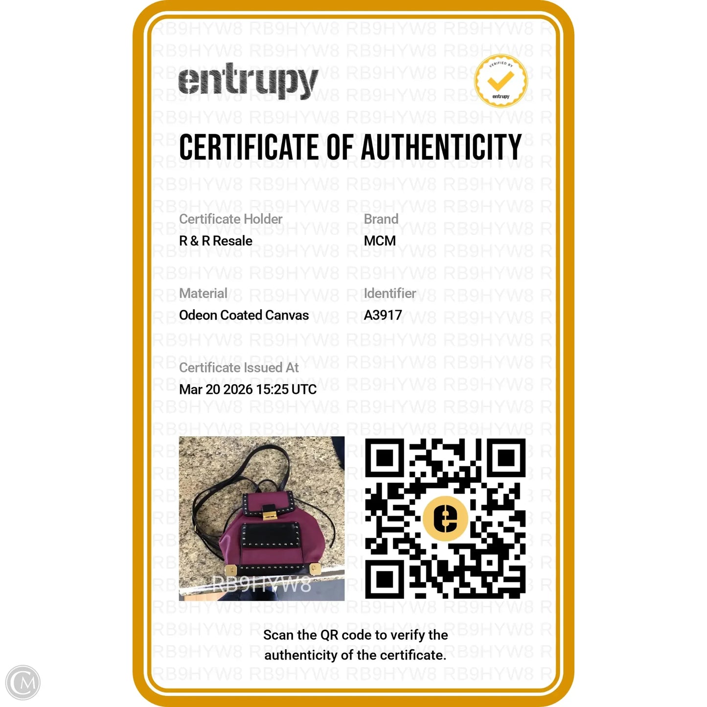 Backpack Luxury Designer By Mcm, Size: Small