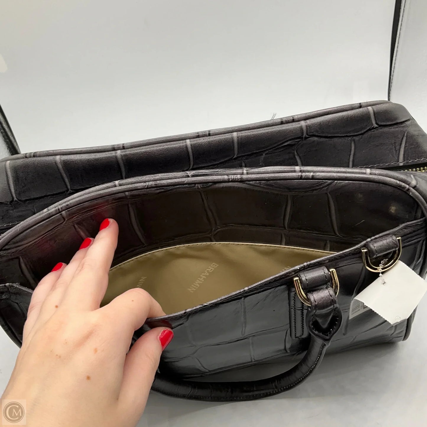 Handbag Designer By Brahmin, Size: Medium