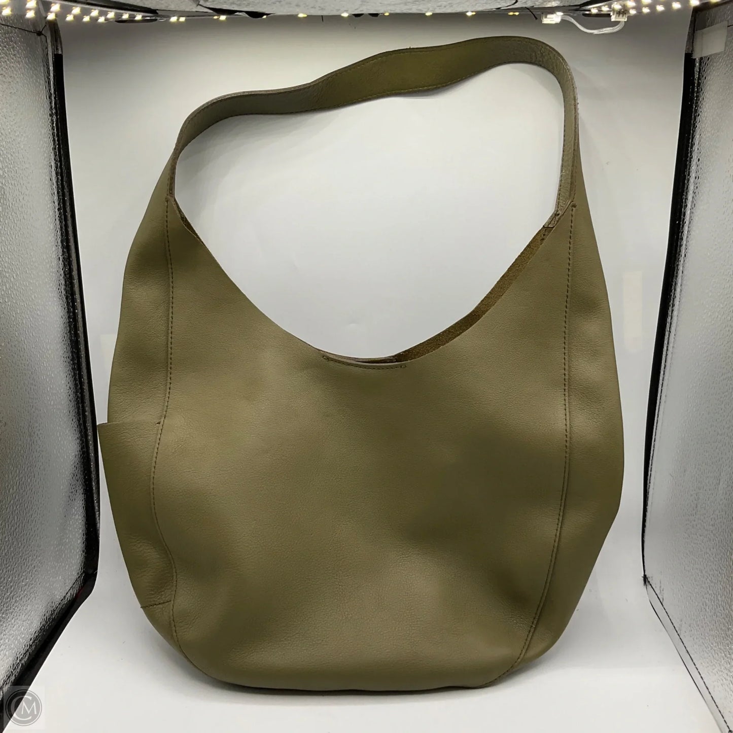 Handbag Leather By Madewell, Size: Large
