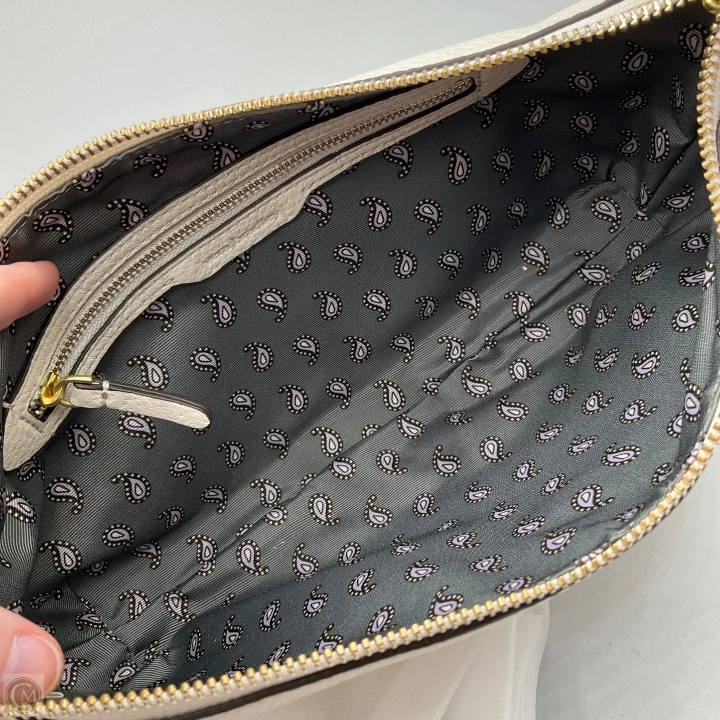 Handbag Leather By Vera Bradley, Size: Medium