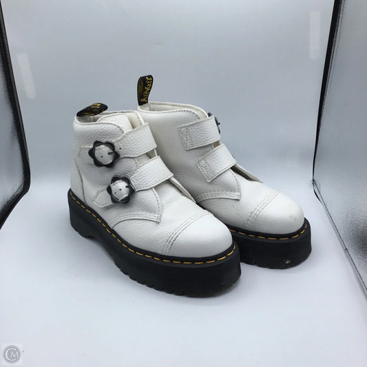Boots Combat By Dr Martens In White, Size: 9