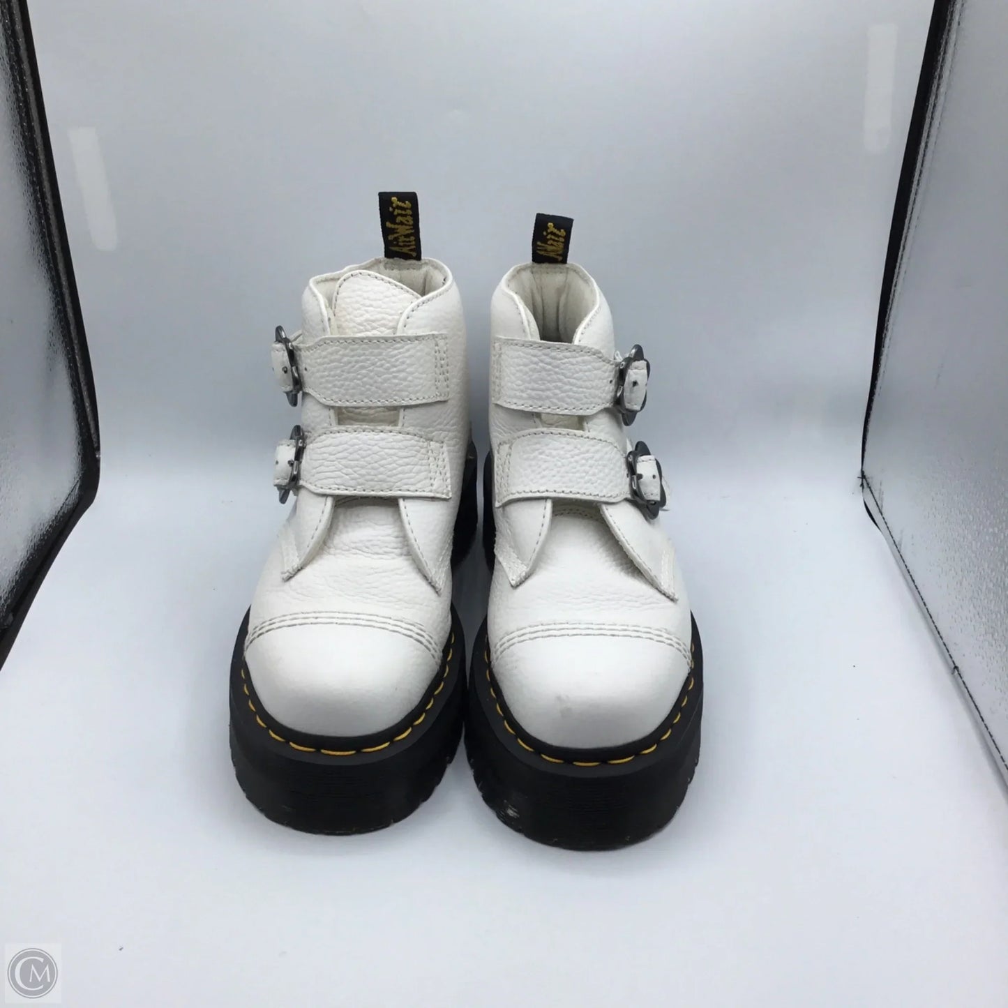 Boots Combat By Dr Martens In White, Size: 9
