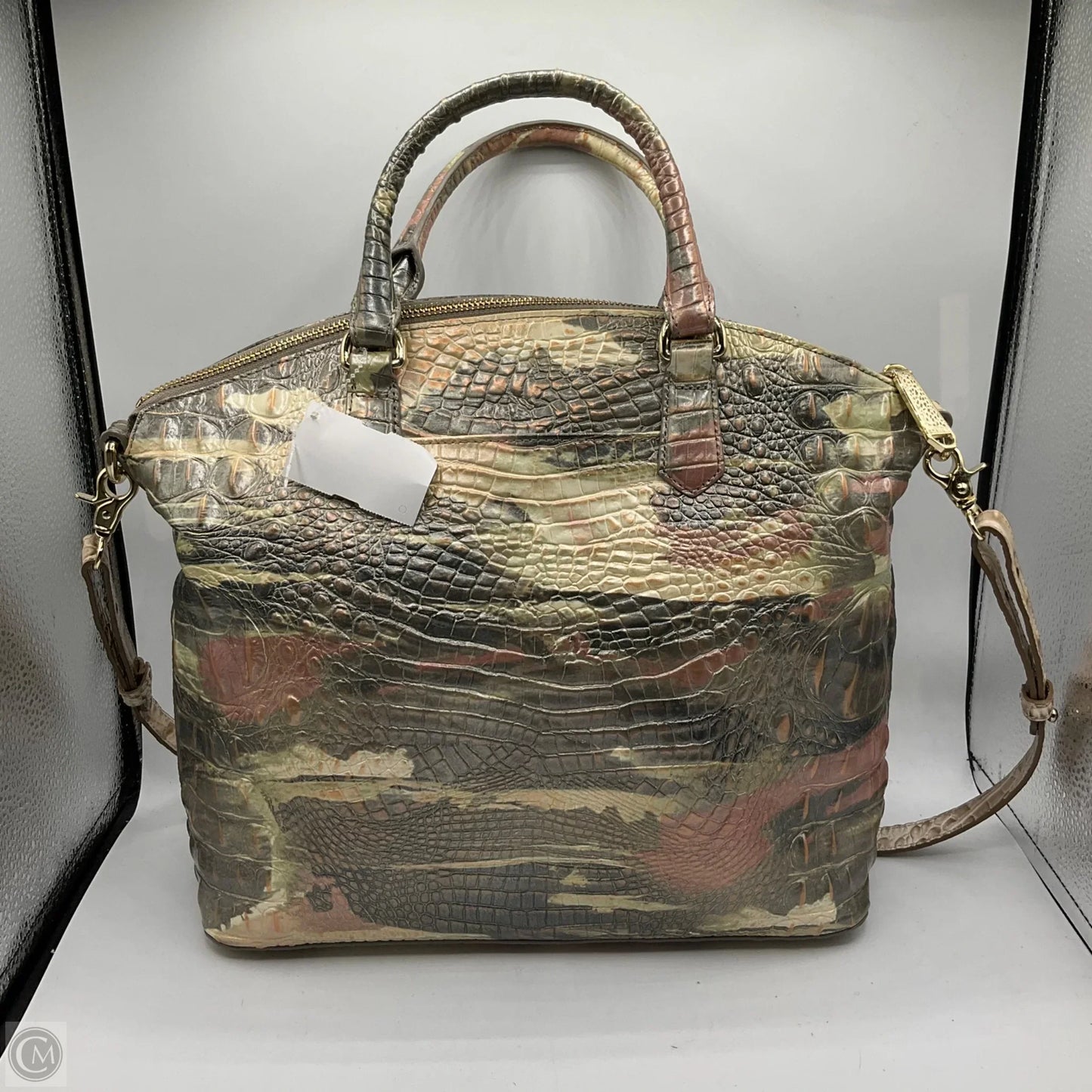 Handbag Designer By Brahmin, Size: Large