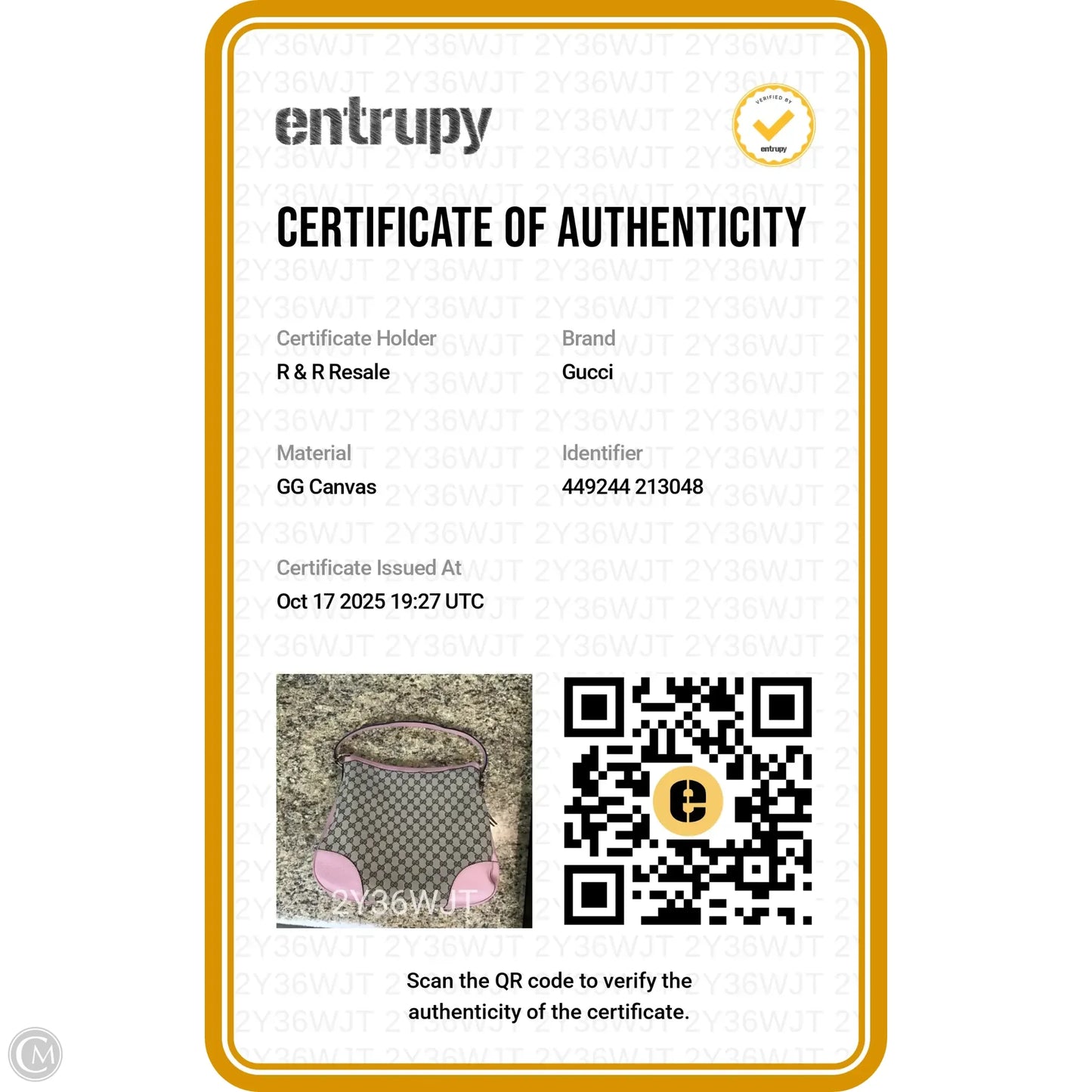 Handbag Luxury Designer By Gucci, Size: Large