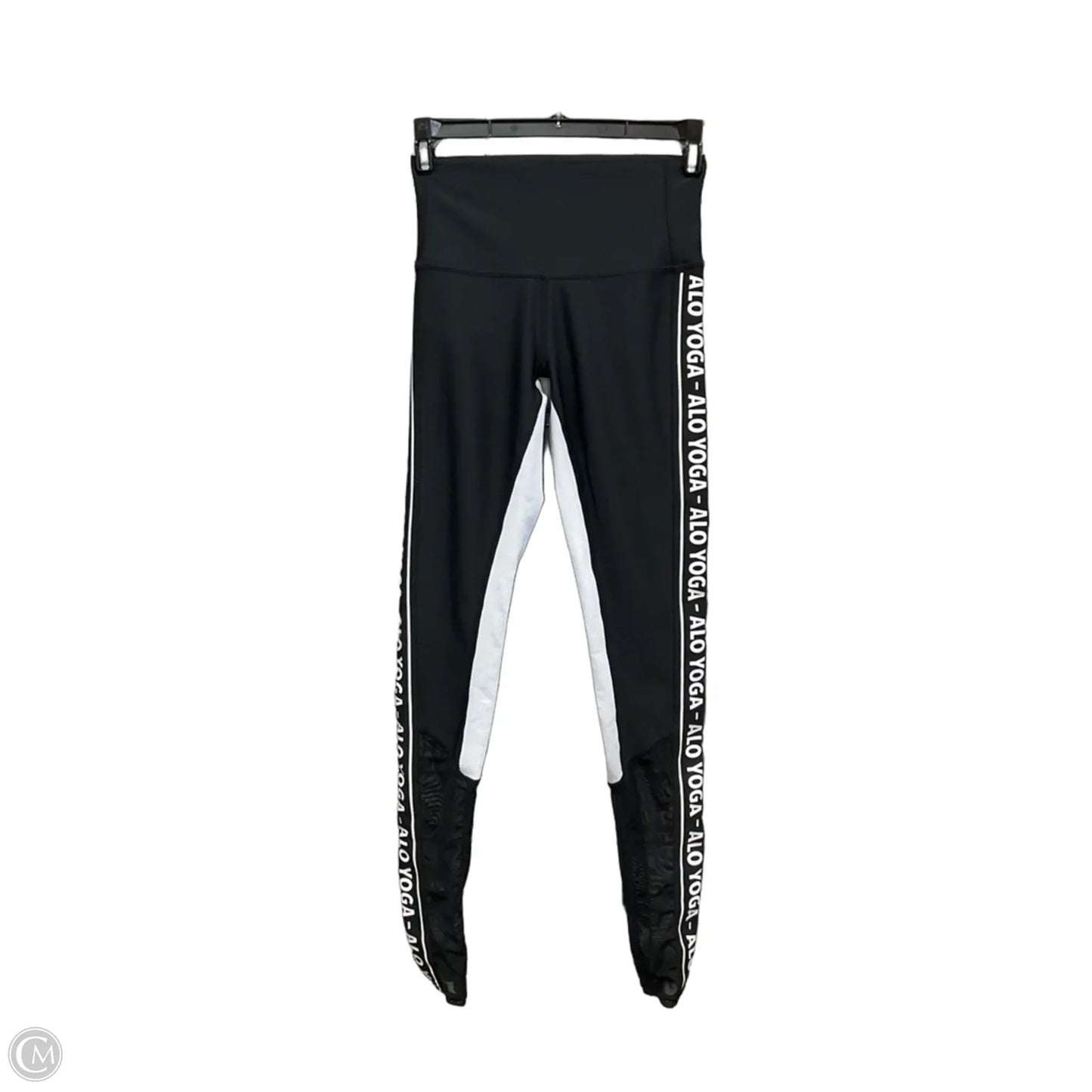 Athletic Leggings By Alo In Black & Grey, Size: Xs