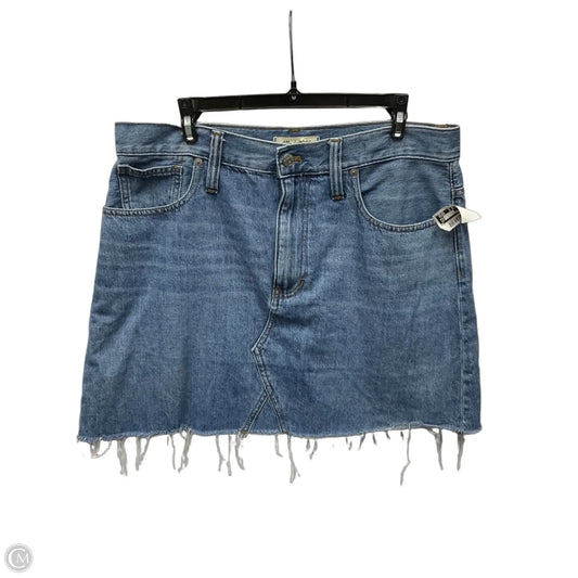 Skirt Mini & Short By Madewell In Blue Denim, Size: 12