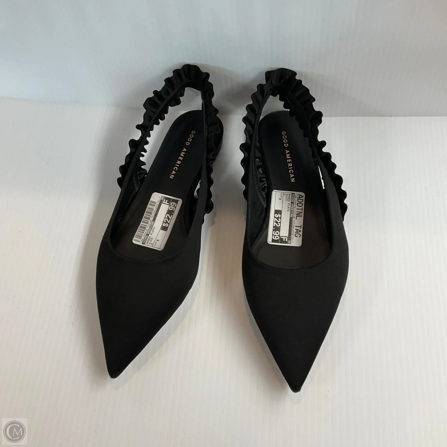 Shoes Flats By Good American In Black, Size: 8