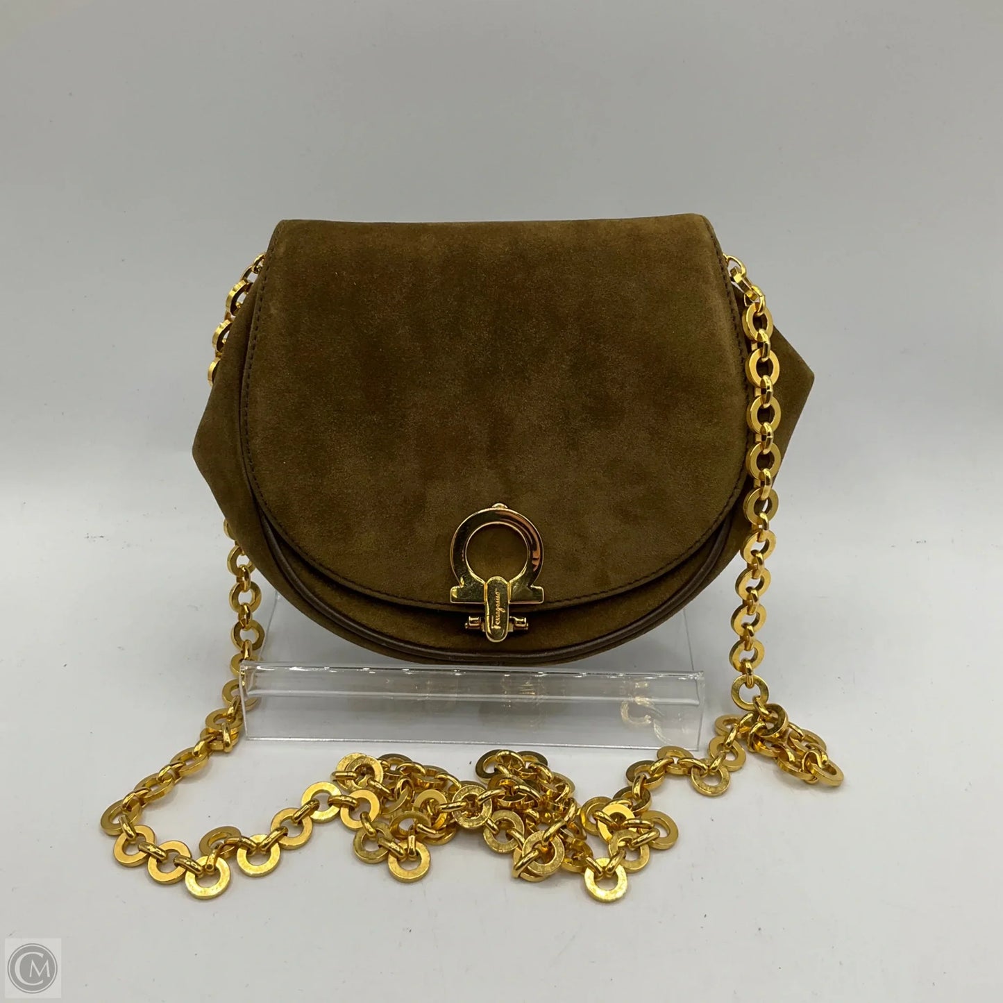 Crossbody Luxury Designer By Ferragamo, Size: Small