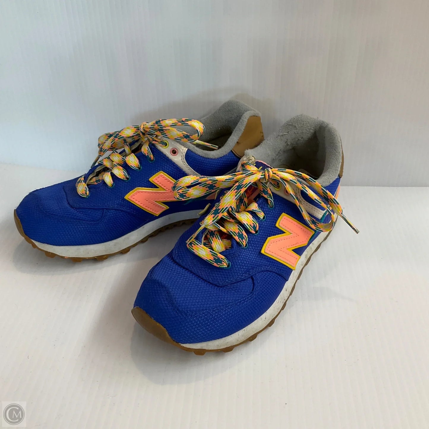 Shoes Sneakers By New Balance In Blue & Orange, Size: 7