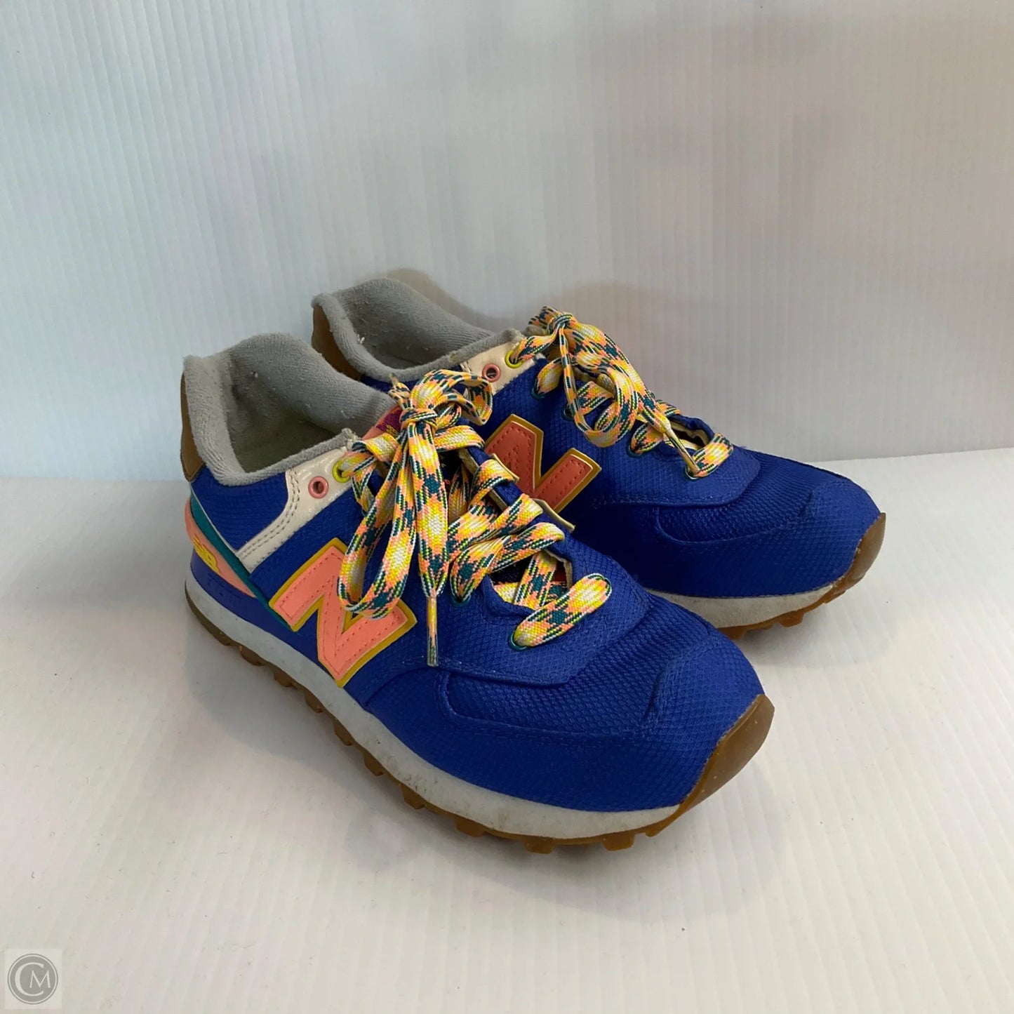 Shoes Sneakers By New Balance In Blue & Orange, Size: 7