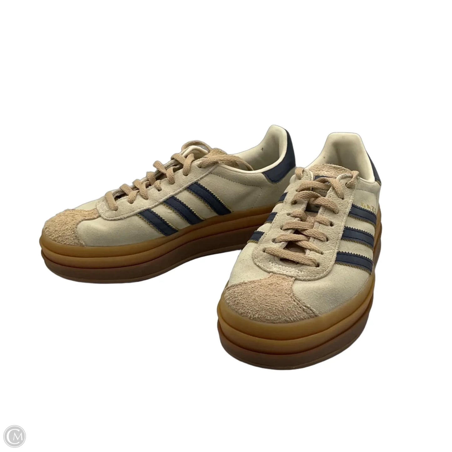 Shoes Sneakers By Adidas In Blue & Cream, Size: 7