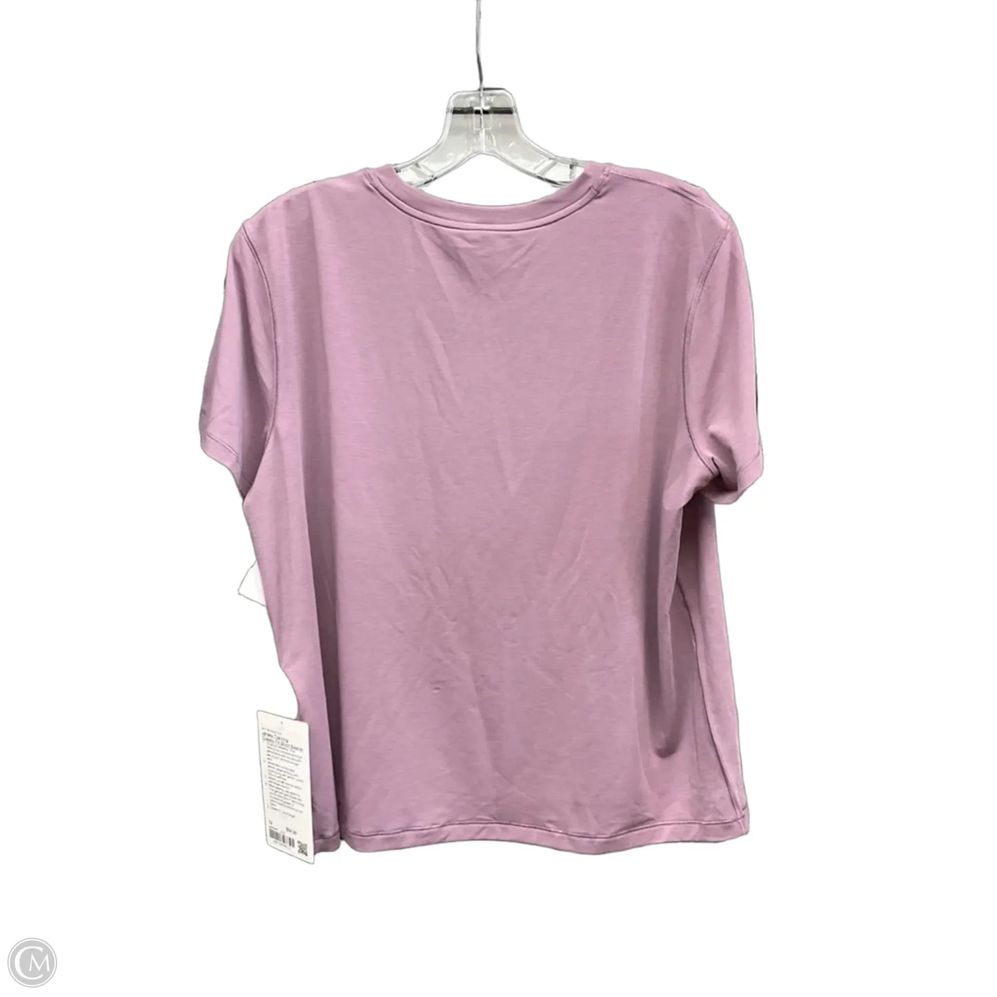 Athletic Top Short Sleeve By Lululemon In Purple, Size: 12