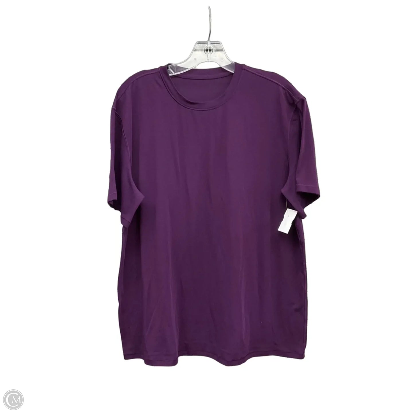 Athletic Top Short Sleeve By Lululemon In Purple, Size: 18