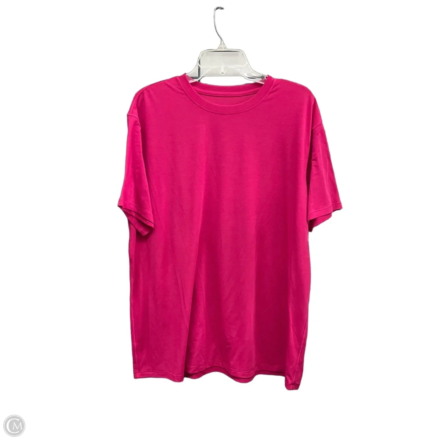 Athletic Top Short Sleeve By Lululemon In Pink, Size: 18