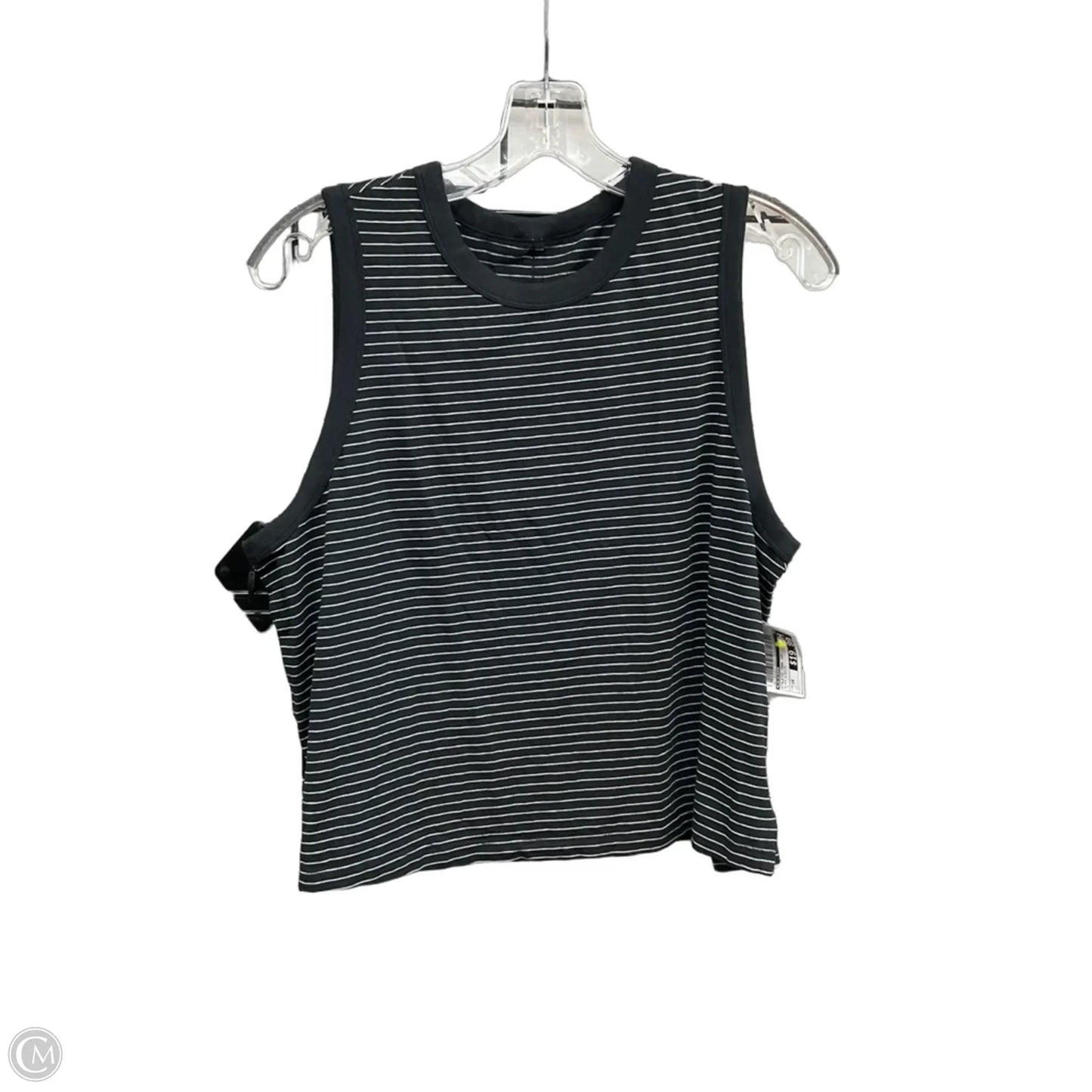Athletic Tank Top By Lululemon In Black & White, Size: 14