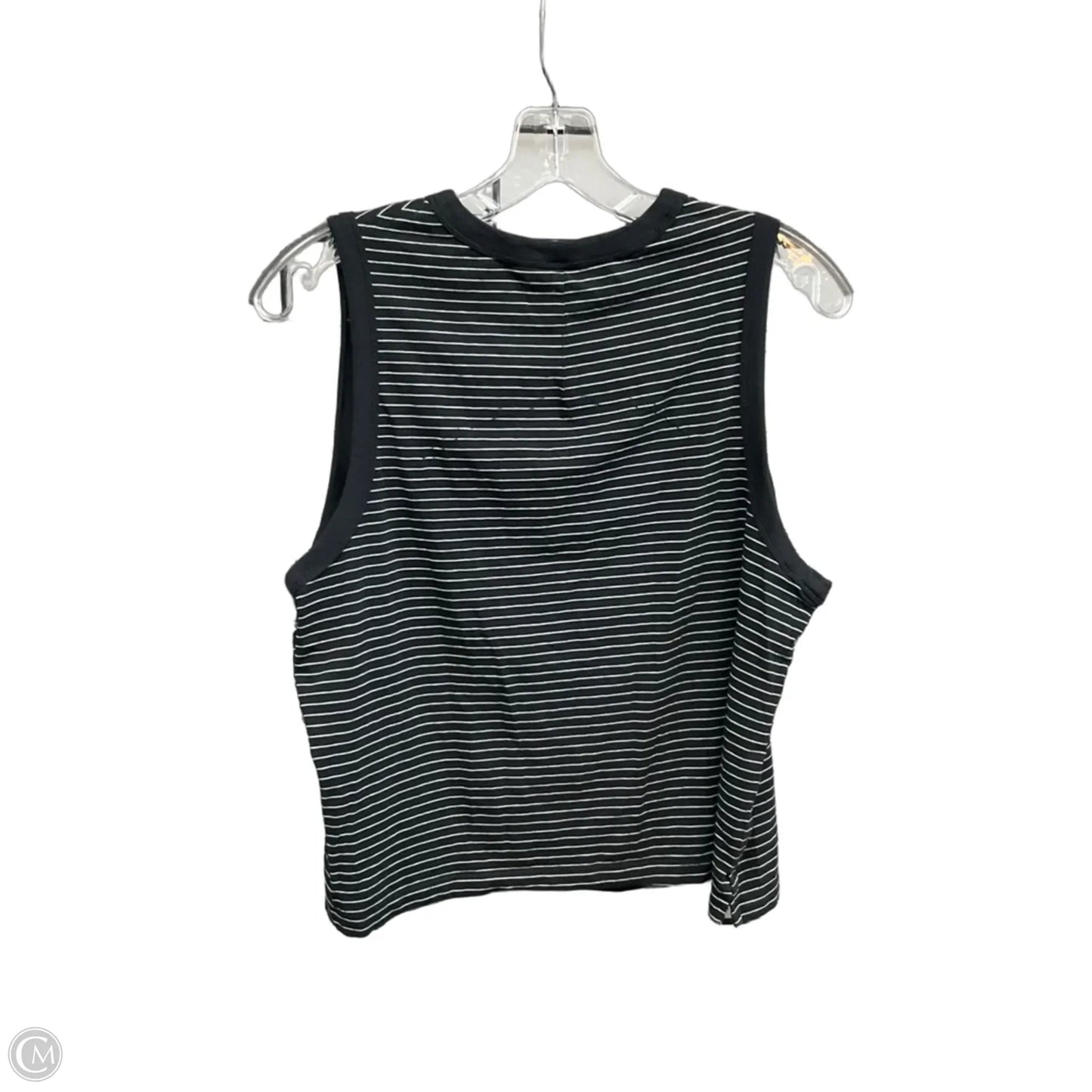 Athletic Tank Top By Lululemon In Black & White, Size: 14