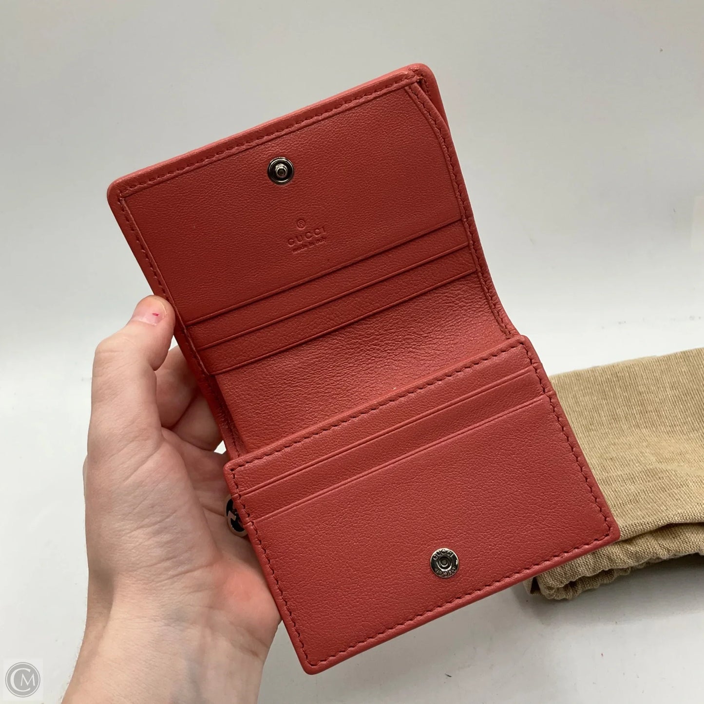 Wallet Luxury Designer By Gucci, Size: Small