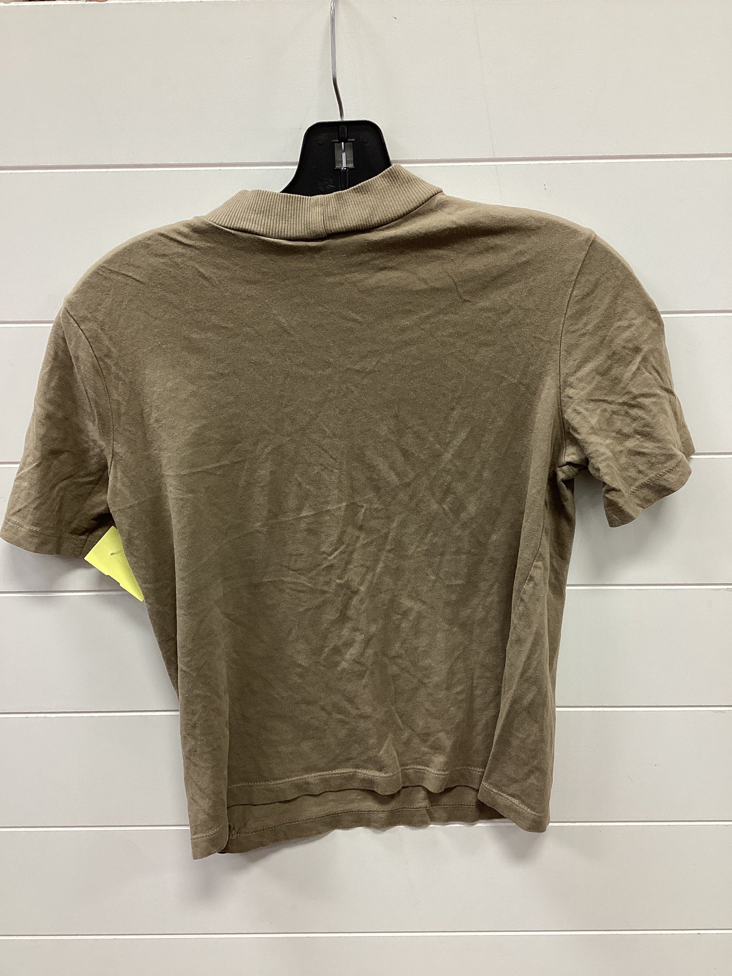 Top Ss Basic By Zara In Taupe, Size:S