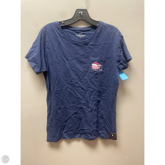 Top Short Sleeve Basic By Vineyard Vines In Navy, Size: S