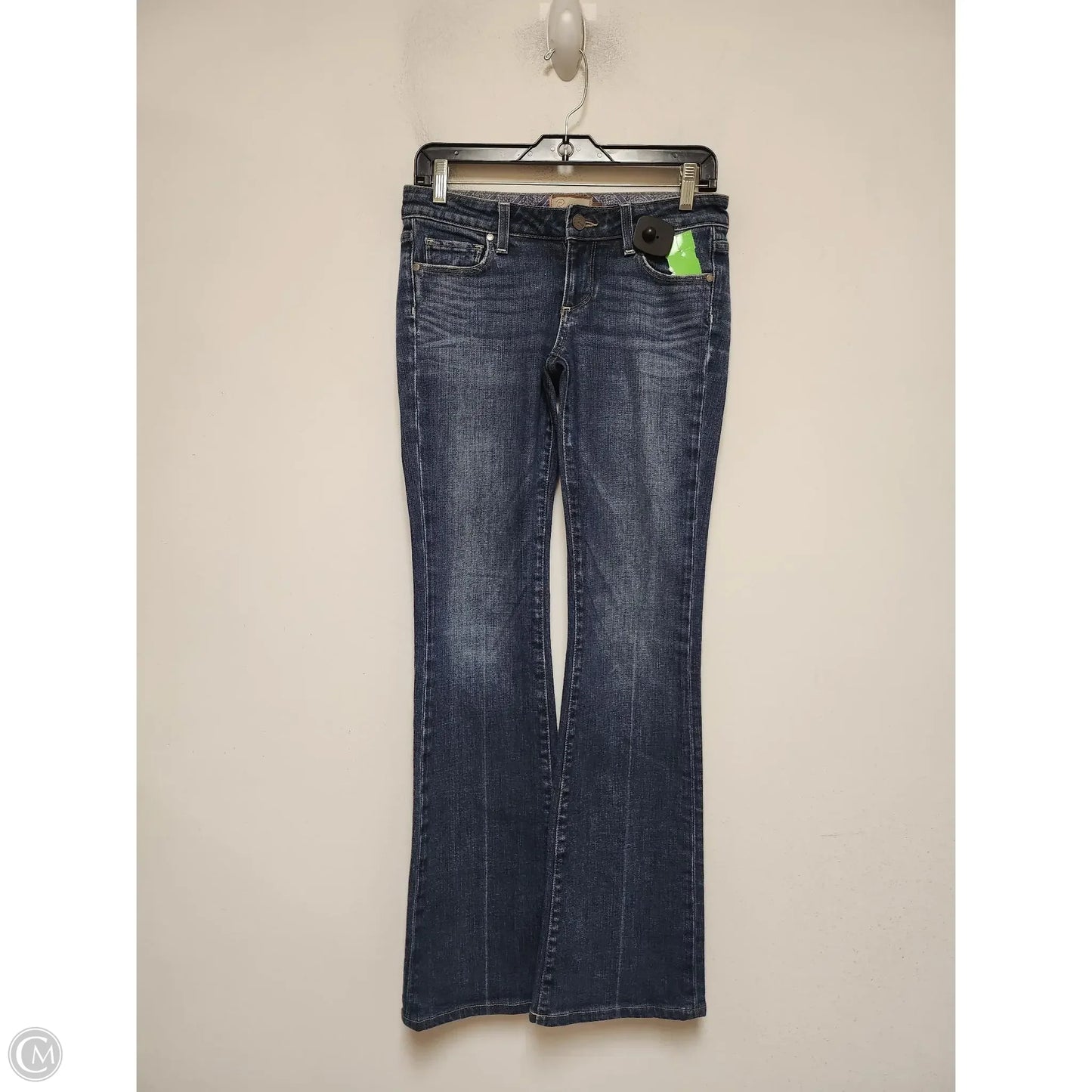 Jeans Flared By Paige In Blue Denim, Size: 4