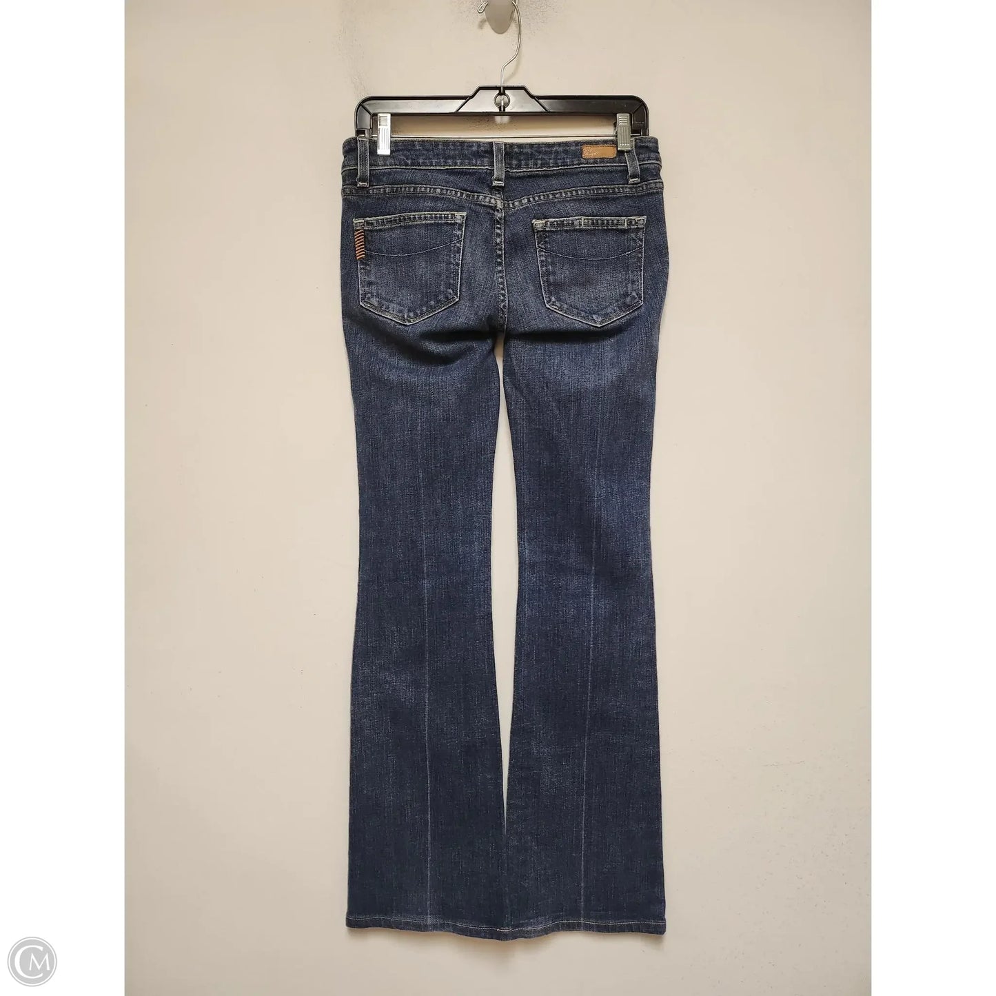 Jeans Flared By Paige In Blue Denim, Size: 4