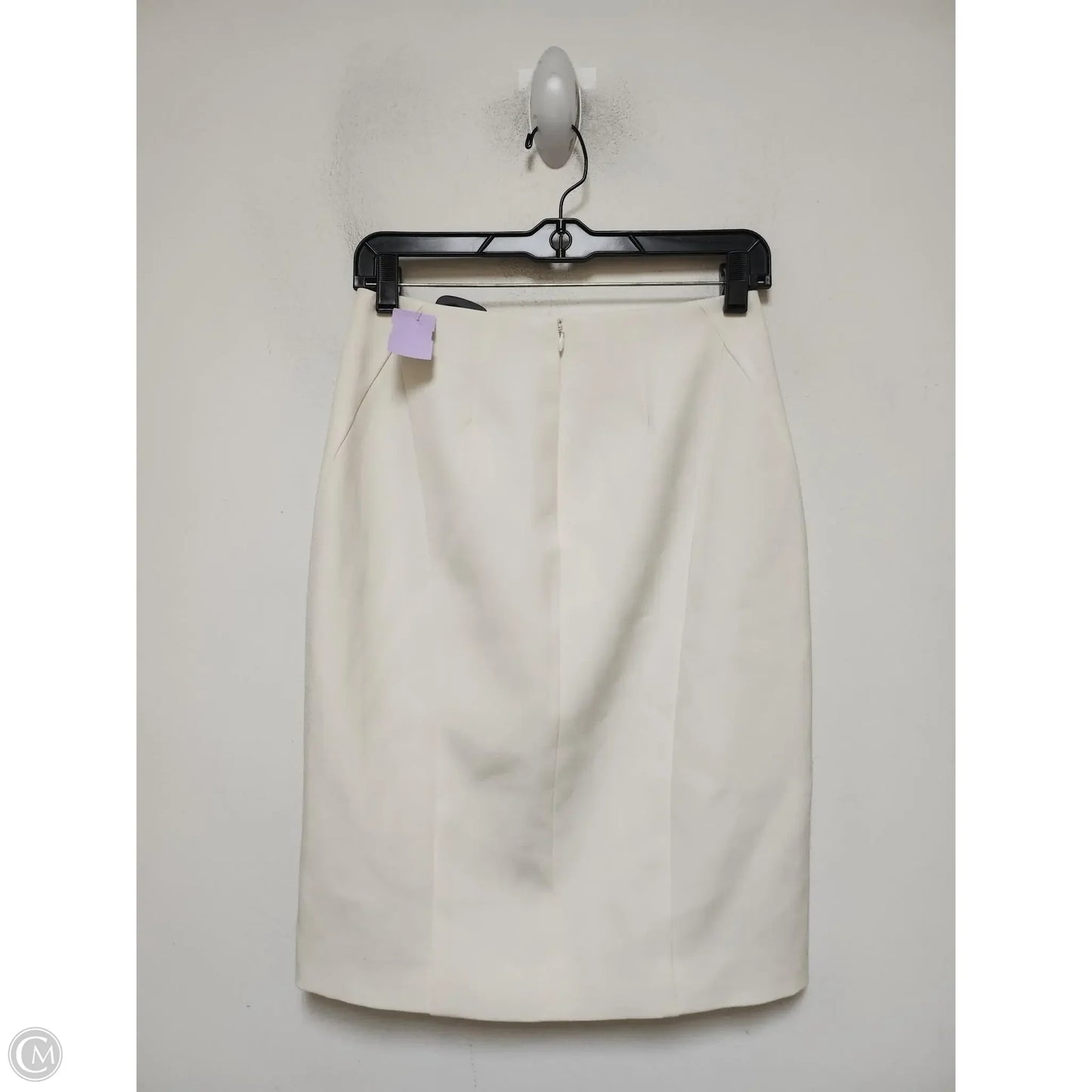 Skirt Midi By White House Black Market In Cream, Size: 0