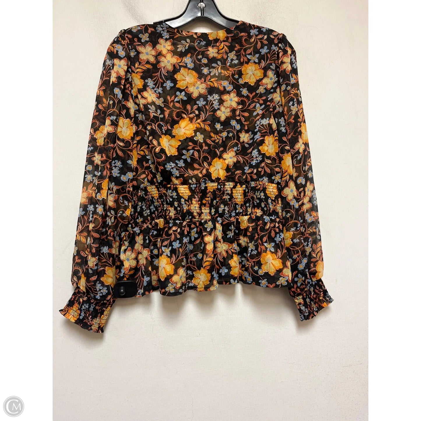 Top Long Sleeve By Old Navy In Floral Print, Size: L