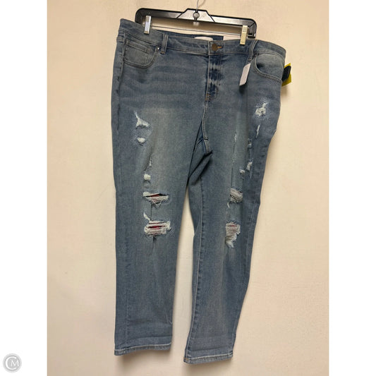Jeans Boyfriend By Lane Bryant In Blue Denim, Size: 18