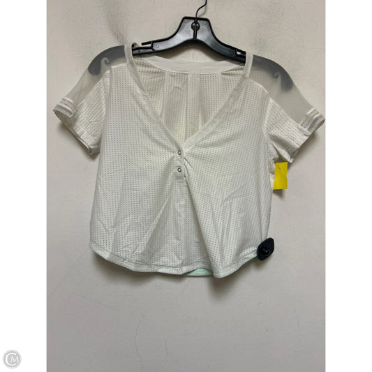 Top Short Sleeve By Lululemon In White, Size: S