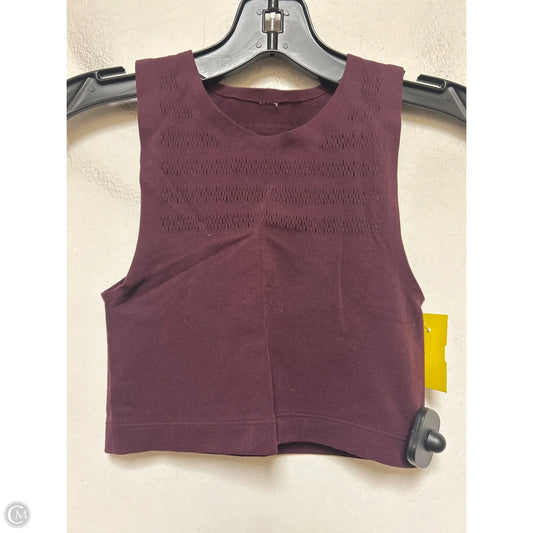 Athletic Bra By Lululemon In Maroon, Size: Xs