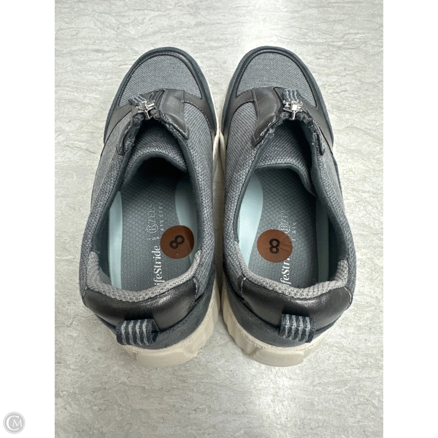 Shoes Flats By Life Stride In Grey, Size: 8
