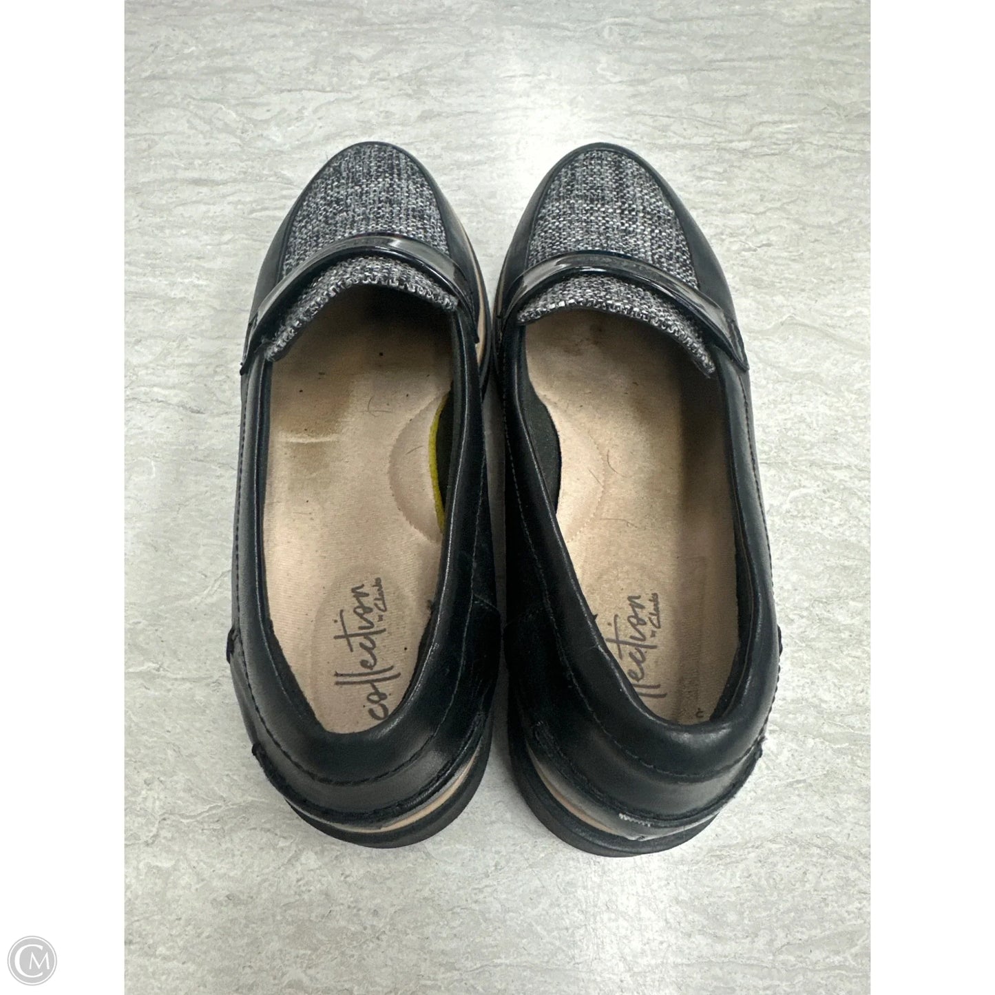 Shoes Flats By Clarks In Black, Size: 8.5