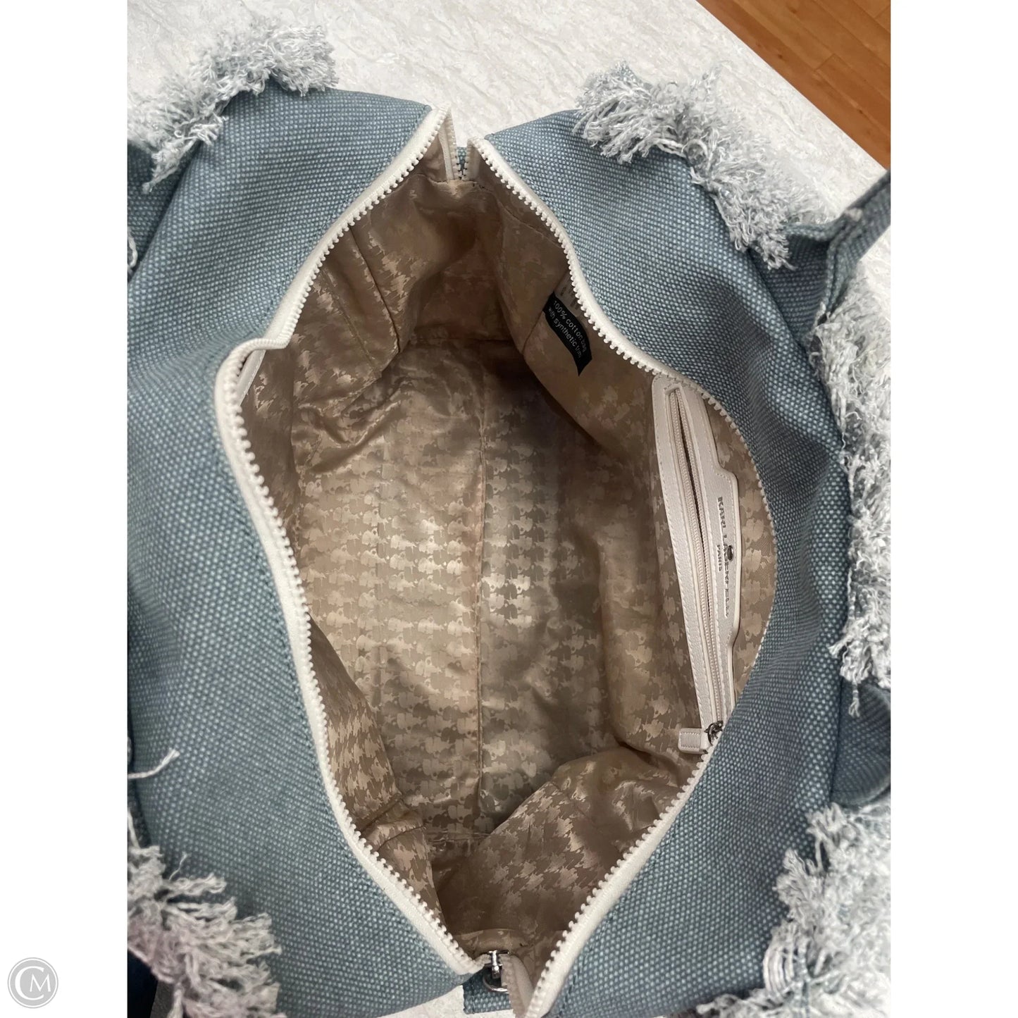 Tote Designer By Karl Lagerfeld, Size: Large