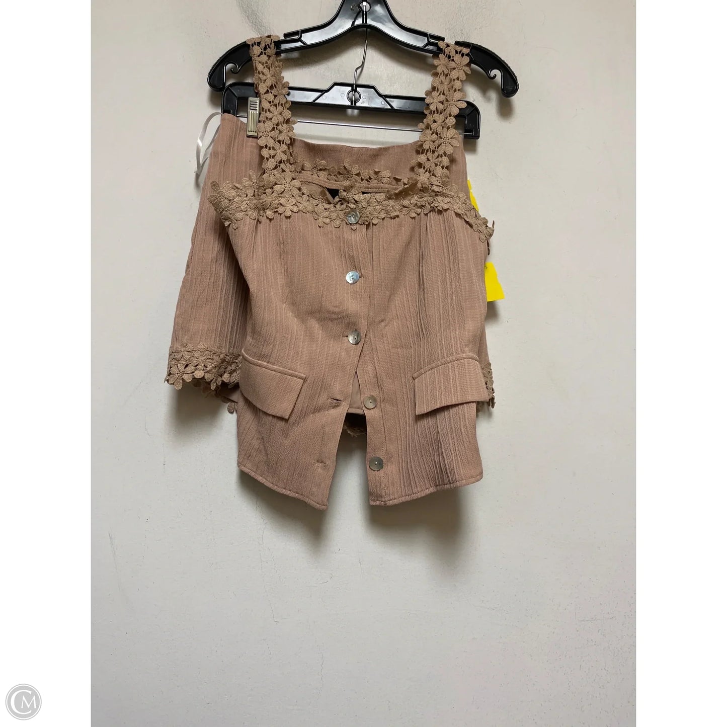 Shorts Set By Chicme In Tan, Size: 8